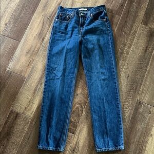 Levis Liw Pro Straight Classic Blue Denim Jeans Sz 26